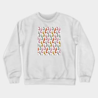 Abstract Bird Pattern Crewneck Sweatshirt